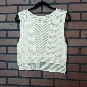 Debut boho knit/crochet tank top
